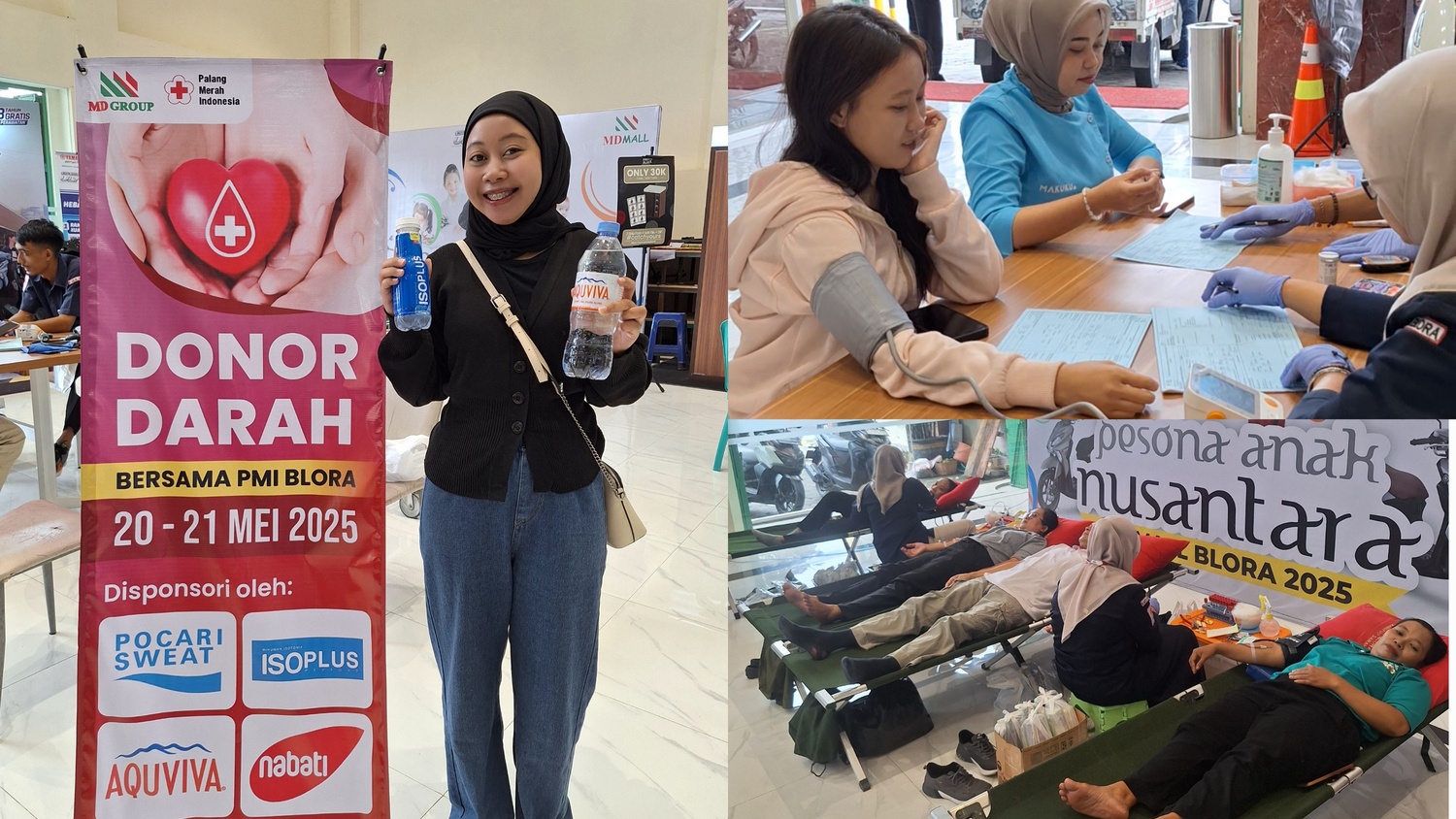 Aksi Kemanusiaan: Pengadaan Donor Darah di MD Mall Blora dan MD Jepon pada 20–21 Mei 2025